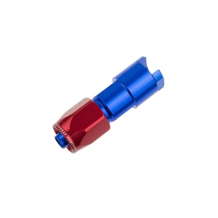 Red Horse Performance -06 TO 3/8" SAE QUICK DISCONNECT FEMALE STRAIGHT - RED/BLUE 8000-06-06-1